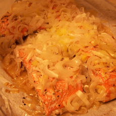 Salmon With Leeks