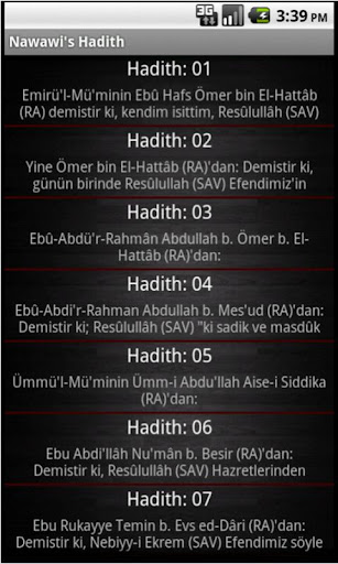 Nawawi's Hadith in Turkish