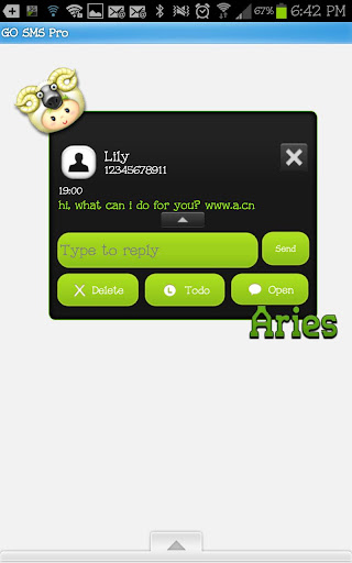 【免費個人化App】GO SMS - Aries Ram-APP點子