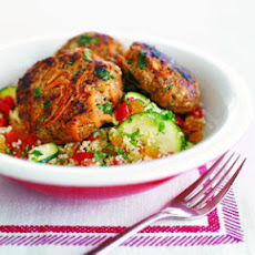 Mint Couscous with Zucchini and Tomato