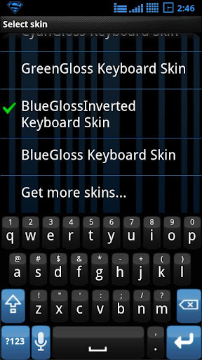Smart Keyboard Pro Blue Invert