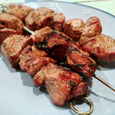 BBQ Kiwifruit Lamb Kebabs