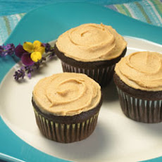 Chocolate Cinnamon Cupcakes With Peanut Butter Cinnamon Frosting