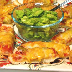 Salsa Bread Strips With Avocado Salsa
