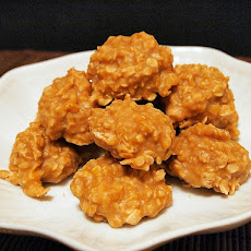 Peanut Butter Oatmeal No Bake Cookies (No Wheat / No Egg)