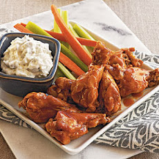 Buffalo-Style Drummettes with Blue Cheese Dip