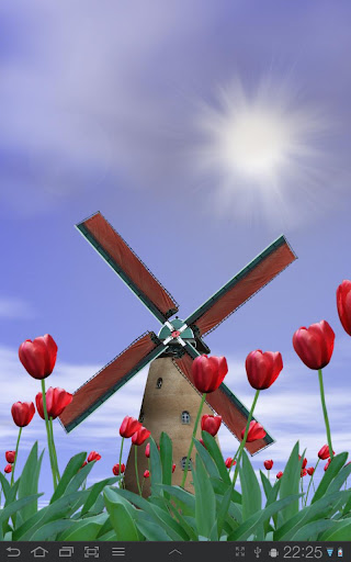 Tulip Windmill Live Wallpaper