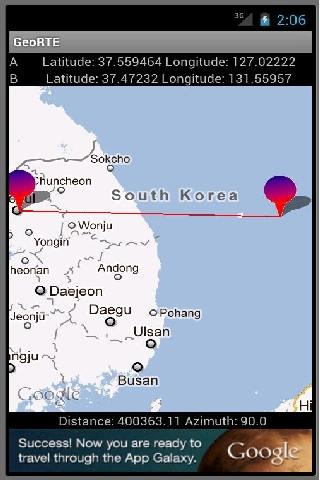 Geo Routing Distance Azimuth