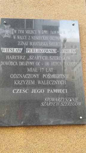 Tablica pamiątkowa - Wiesław Perlikowski 
