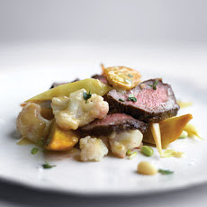 Summer Vegetables With Flatiron Steak