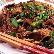Sesame Beef and Asparagus Stir Fry