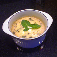 Feta-Blood Orange Pots de Creme with Mint