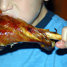 Balsamic Roasted Turkey with Apple Stuffing