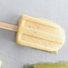 Peaches and Cream Yogurt Pops