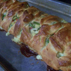 Garden Vegetable Omelette Braid(Pampered Chef Copycat)