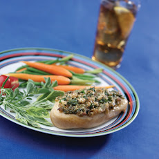 Spinach & Walnut - Topped Chicken