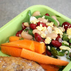 Mixed Bean Salad With Green Vinaigrette