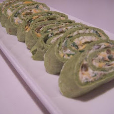 Not so Irish, Green Tortilla Appetizers