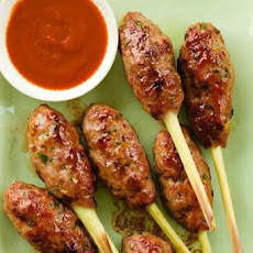Bacon-Pork Pops on Lemongrass Sticks