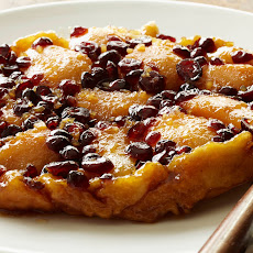 Upside-Down Pear Cranberry Tart
