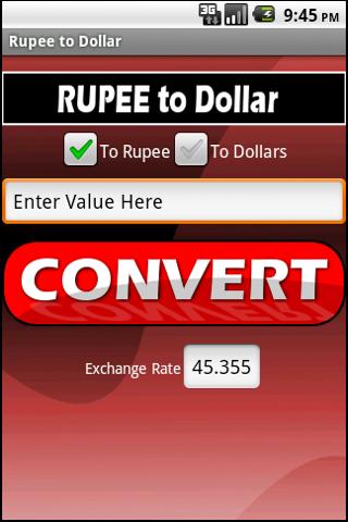 Rupee to Dollar Ad Free