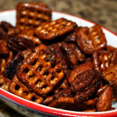 Super Bowl Spicy Pretzels