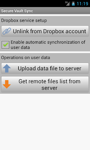 secure-vault-sync for android screenshot