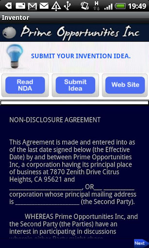 Inventors Submit Your Idea's