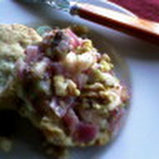 Mini Sage Cheddar Biscuits with Apple Walnut Chutney