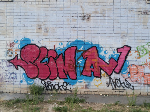 Pink Slim Artistic Graffiti