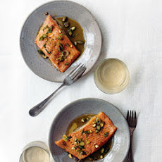Arctic Char with Pistachio Orange Vinaigrette