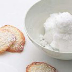 Coconut Wafers with Coconut Granita