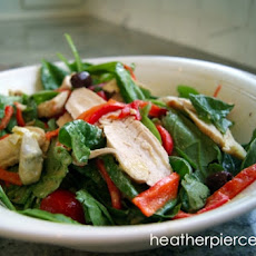 Mediterranean Salad with Broiled Chicken