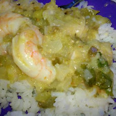 Salsa Verde Caribbean Shrimp