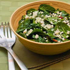 Spinach Salad Recipe with Bacon and Feta