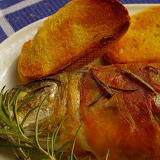 Bacon-Wrapped Sea Bass