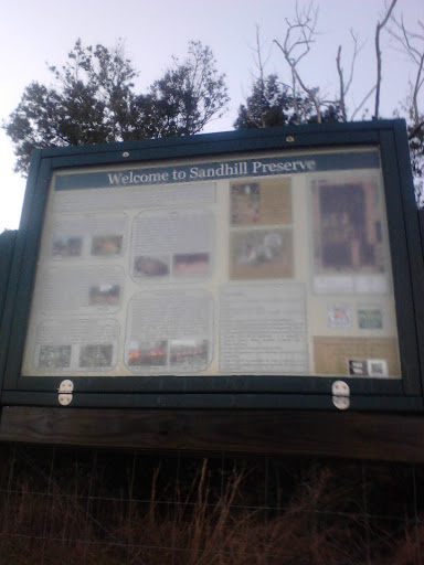 Sandhill Preserve Welcome Sign