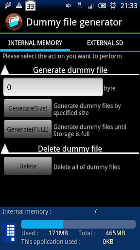 Dummy file generator