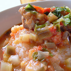 Ratatouille Soup With Pork and Penne