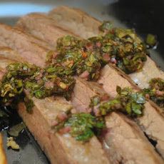 Flank Steak With Chimichurri Sauce (Argentina)