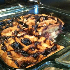 Leftover Waffle Bread Pudding