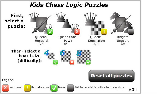 Kids Chess Logic Puzzles