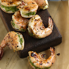 Jumbo Shrimp Stuffed with Cilantro and Chiles