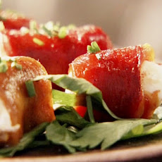 Roasted Red and Yellow Pepper Goat Cheese Involtini
