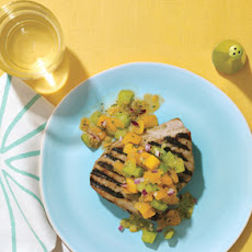 Spicy Grilled Tuna with Garden Salsa