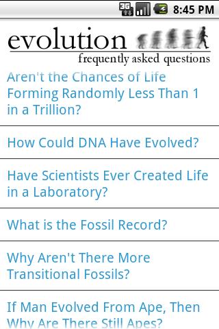 Evolution FAQ