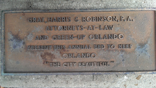 Gray, Harris & Robinson PA Plaque