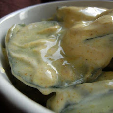 Creamy Cucumber Salad With Curry