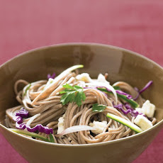 Cold Soba Salad with Feta and Cucumber