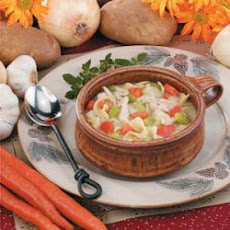 Roasted Chicken Noodle Soup